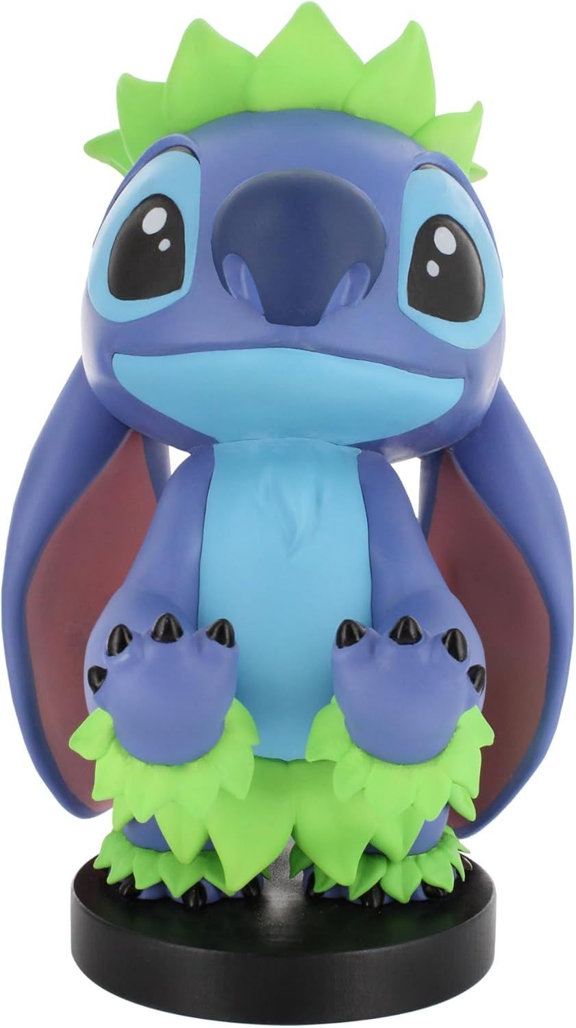Figurine Disney Stitch Hula - EXQUISITE GAMING - Cable Guys - Support écouteurs, smartphone ou petit accessoire - 20 cm