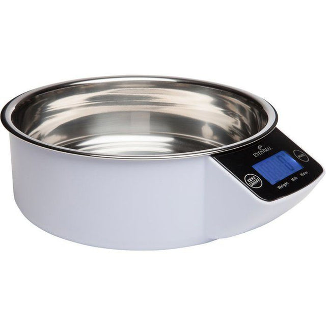 Gamelle avec balance intégrée - EYENIMAL - INTELLIGENT PET BOWL - 1 L - Blanc