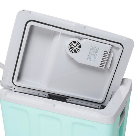 Glaciere thermoélectrique INCASA 40L - Alimentation 12/220V - Vert - Idéale pour l'été en voiture