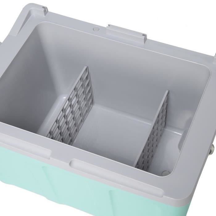 Glaciere thermoélectrique INCASA 40L - Alimentation 12/220V - Vert - Idéale pour l'été en voiture