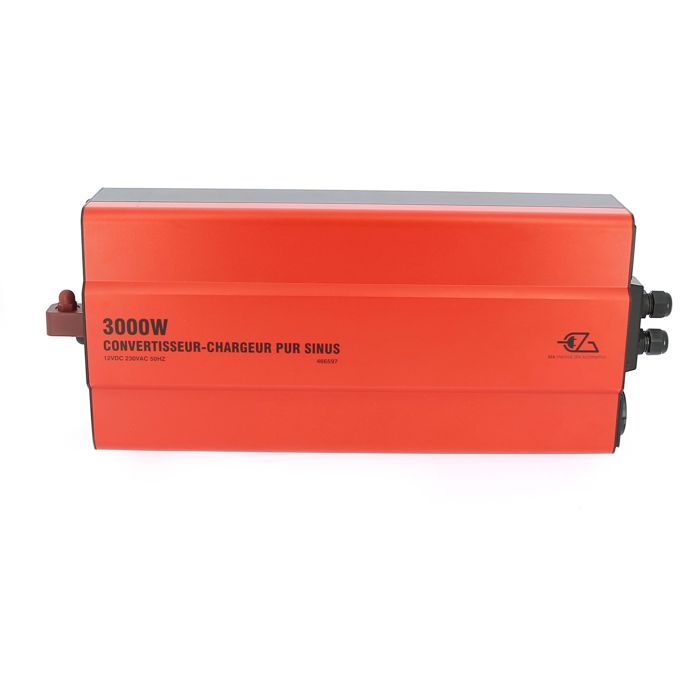 Convertisseur-chargeur - EZA - Pur Sinus 3000 W - Onde sinusoidale pure - Chargeur 40 A - MPS automatique - Commande déportée LED