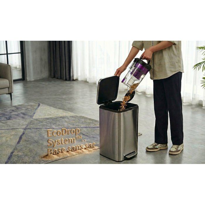 Robot aspirateur laveur - EZICLEAN CyberFlow MAX - GYROSMART connecté avec base de vidage - 10 000 Pa - 2 L - 80 min - Noir
