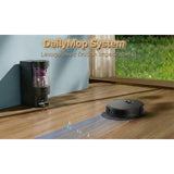 Robot aspirateur laveur - EZICLEAN CyberFlow MAX - GYROSMART connecté avec base de vidage - 10 000 Pa - 2 L - 80 min - Noir