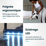 EZICLEAN Cyclomax R22 station - Aspirateur balai sans fil - 52 min - 500 W - 35 kPa - Blanc