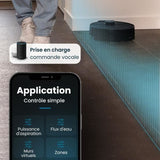 EZIclean I-BOT Z6 MAX  - Robot aspirateur laveur connecté 150 min - 2 kPa - 0,43 L - Noir