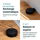 EZIclean I-BOT Z6 MAX  - Robot aspirateur laveur connecté 150 min - 2 kPa - 0,43 L - Noir