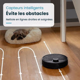 EZIclean I-BOT Z6 MAX  - Robot aspirateur laveur connecté 150 min - 2 kPa - 0,43 L - Noir