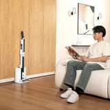 Aspirateur Balai sans fil - EZICLEAN Cyclomax R15 station - 20000 Pa - 30 min - 2,2 L - Blanc / Noir