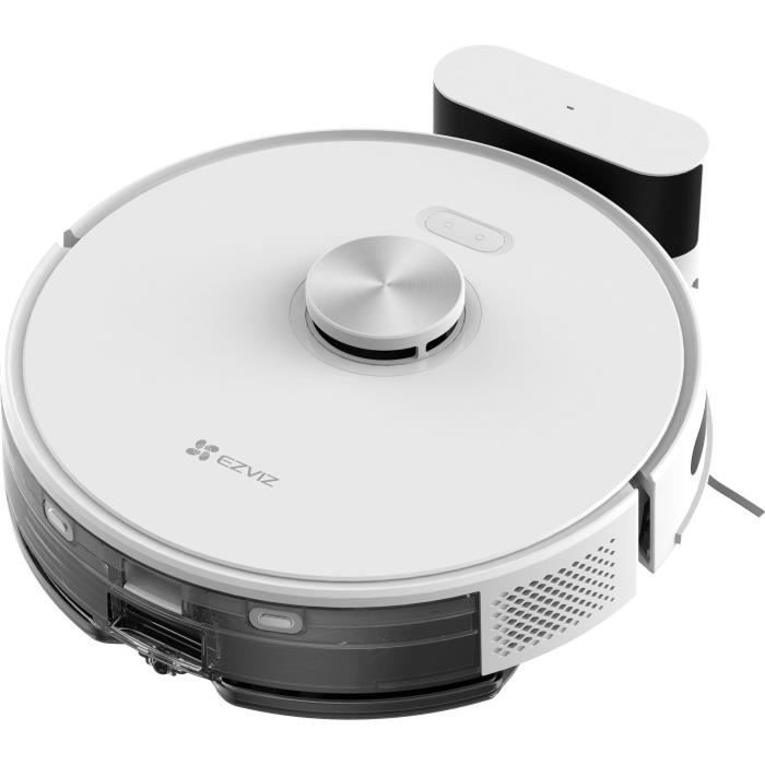 EZVIZ RE5 - Aspirateur Robot Laveur - Puissance 4000 Pa - Navigation LIDAR - Évitement d'obstacles - Détection des tapis