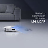 EZVIZ RE5 - Aspirateur Robot Laveur - Puissance 4000 Pa - Navigation LIDAR - Évitement d'obstacles - Détection des tapis