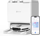 EZVIZ RS20 Pro Robot Aspirateur avec Serpilliere - Installation & Détachement Automatique - Brosse Latérale Surélevée - 7200 Pa