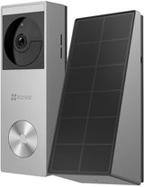 Sonnette vidéo connectée - EZVIZ - HP3 PRO - Panneau solaire argent inclus