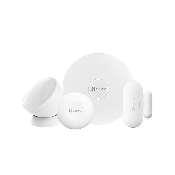 Kit alarme - EZVIZ - Home sensor - 1 Hub A3 + 2 détecteurs + 1 bouton intelligent