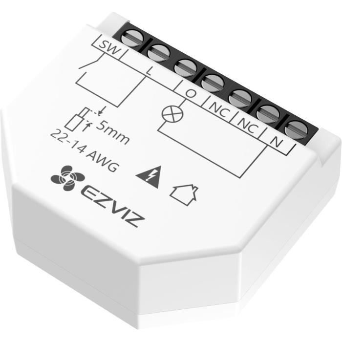 Relais Wi-Fi - EZVIZ - T35W - Contrôle intelligent - Google Assistant - Amazon Alexa - surveillance énergétique