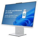 PC Tout-en-un LENOVO IdeaCentre AIO 27IRH9 | Sans Windows - 27 FHD - Core i5-13420H - 16 Go - 512 Go - Clavier + Souris sans fil