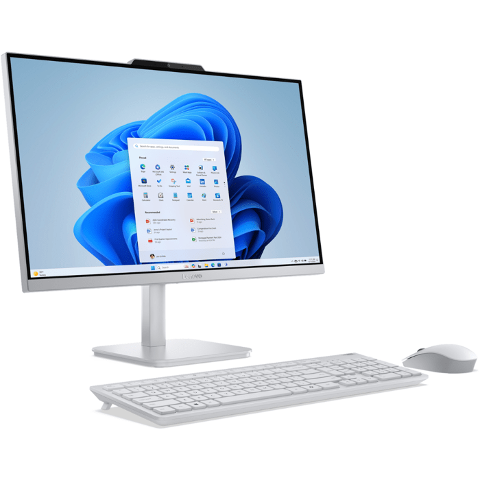 PC Tout-en-un LENOVO Lenovo A100 | Windows 11 - 24 FHD - Intel N100 - RAM 8 Go - SSD 256 Go - Clavier + Souris sans fil