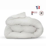 Couette anti-acariens - 220 x 240 cm - Chaude - 400 g/m˛ 2 personnes - Blanc - ABEIL