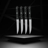 Lot de 4 couteaux a steak - NIROSTA - 21 cm