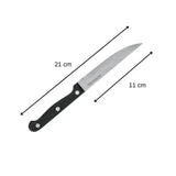 Lot de 6 couteaux a steak - NIROSTA - 21 cm
