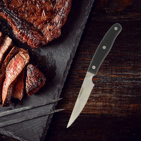 Lot de 6 couteaux a steak - NIROSTA- 22 cm