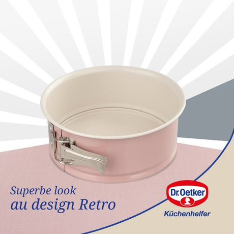 Ensemble de 2 moules a manqué a charniere - DR oeTKER - Rétro - 18 et 20 cm