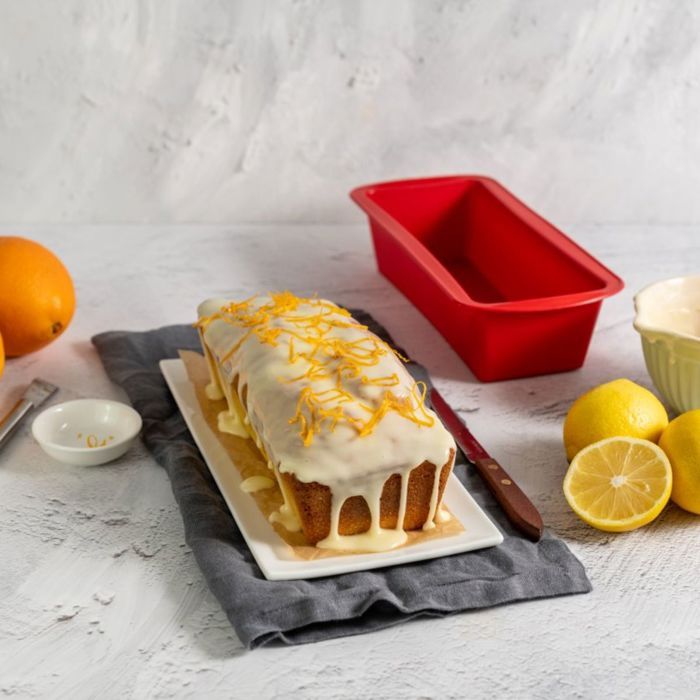 Moule a kougelhopf et moule a cakes en silicone - DR oeTKER - Flexxibel Love - Rouge