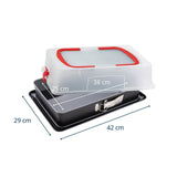 Lot de 2 moules a charniere avec couvercle - DR oeTKER - Back-Idee Kreativ - 42 x 29 cm