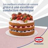 Set de 2 moules a manqué et moules pour layer cake - DR oeTKER - Rétro - 18 et 20 cm