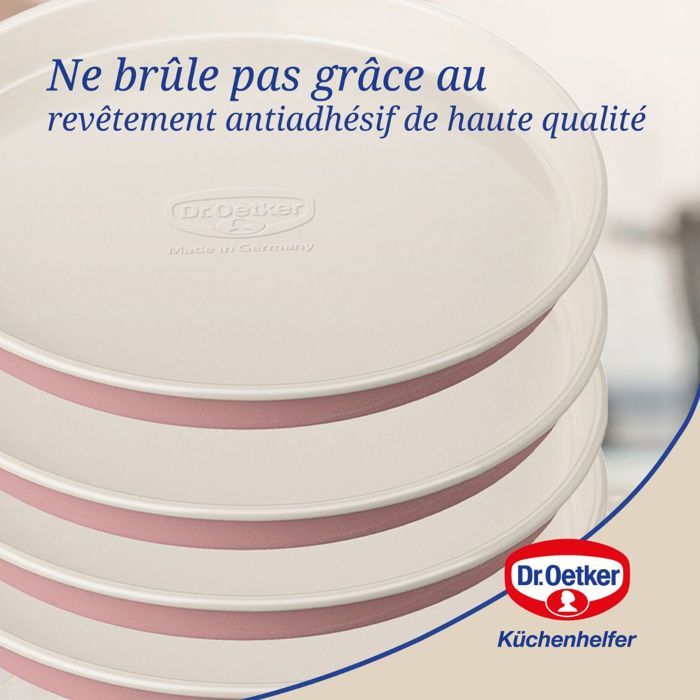 Set de 2 moules a manqué et moules pour layer cake - DR oeTKER - Rétro - 18 et 20 cm