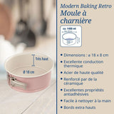 Set de 2 moules a manqué et moules pour layer cake - DR oeTKER - Rétro - 18 et 20 cm