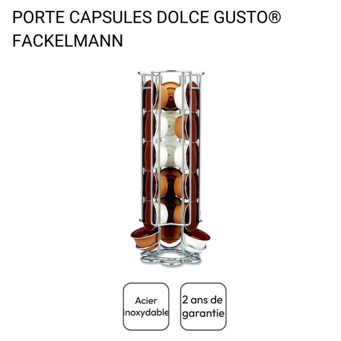 Ensemble a café avec porte capsules Dolce Gusto et mousseur a lait - FACKELMANN