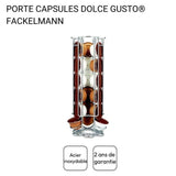 Ensemble a café avec porte capsules Dolce Gusto et mousseur a lait - FACKELMANN