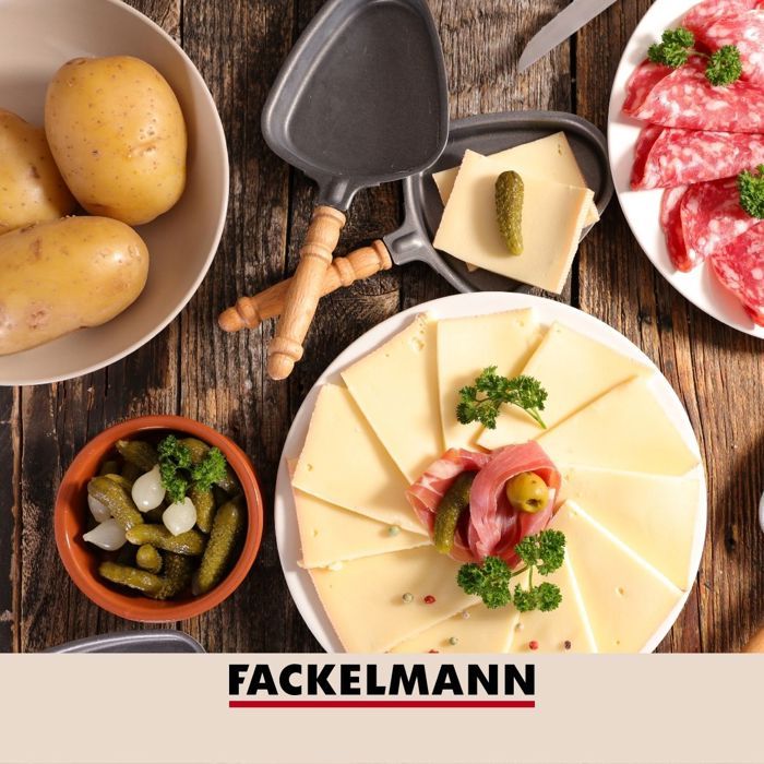Duo Presse-purée a levier et fourchette 3 dents - FACKELMANN - Pour pommes de terre
