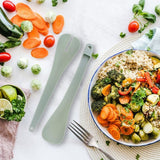 Set de 2 Saladiers et couverts a salade - FACKELMANN - 20,5 et 25 cm