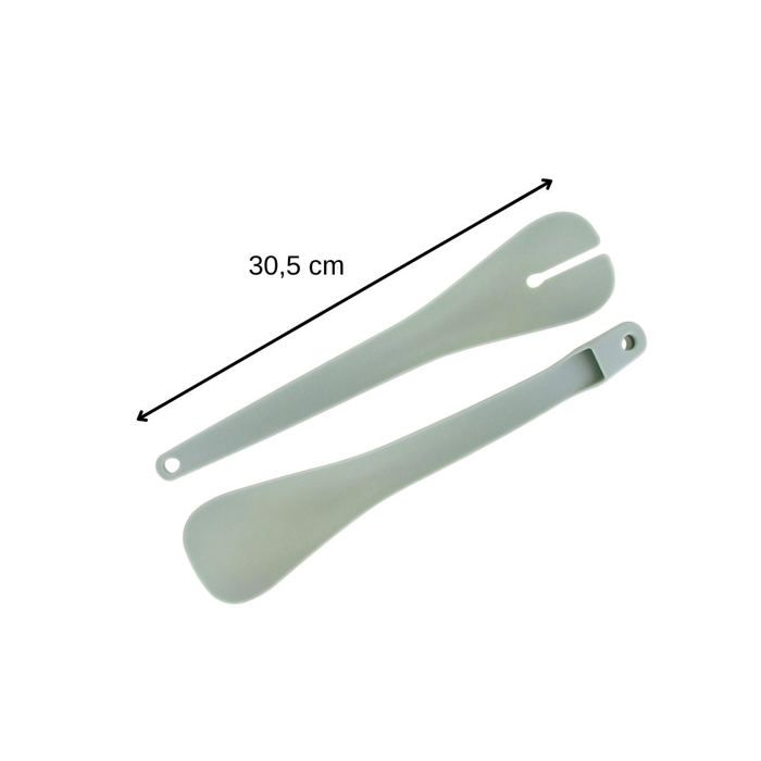 Set de 2 Saladiers et couverts a salade - FACKELMANN - 20,5 et 25 cm