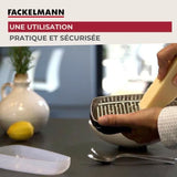 Duo Râpe a zeste et Râpe a parmesan - FACKELMANN - Acier inoxydable - 42 et 19 cm