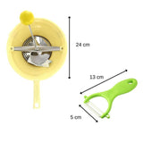 Ensemble de 2 ustensiles spécial purée avec éplucheur et moulin a légumes - FACKELMANN -