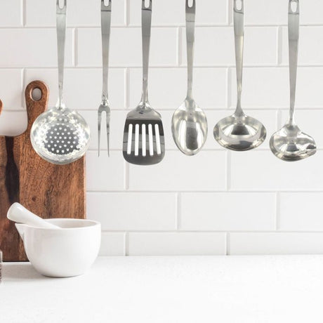 Ensemble ustensiles de cuisine 6 pieces - FACKELMANN - Oxford - Inox