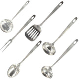Ensemble ustensiles de cuisine 6 pieces - FACKELMANN - Oxford - Inox