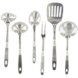 Ensemble ustensiles de cuisine 6 pieces - FACKELMANN - Oxford - Inox