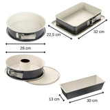 Ensemble de 4 moules a gâteaux de formes différentes de 28 a 32 cm - DR oeTKER - Back-Trend