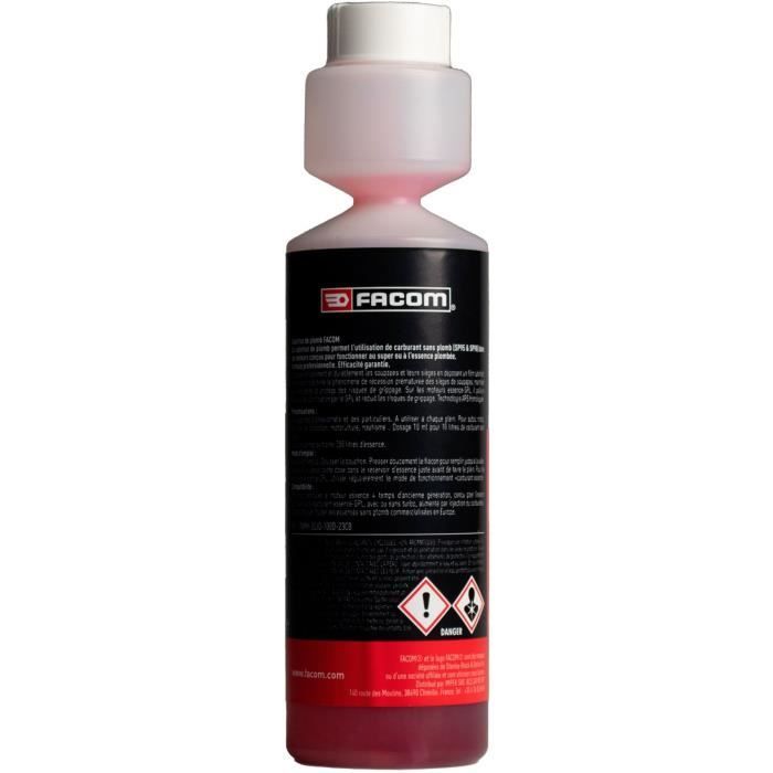 Substitut de plomb 250ml - FACOM - utilisation de SP95 ou SP98 dans les anciens moteurs - ARS - Compatible GPL- Concentré