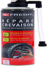 Répare crevaison 400ml - FACOM - sans démontage du pneu jusqu'a 195 mm avec ou sans chambre a air.