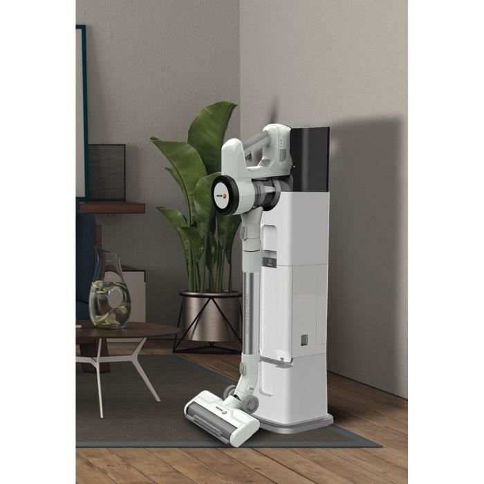 Aspirateur balai sans fil 2 en 1 - FAGOR - FG6415 - 300W - Avec base auto nettoyante - Tube Flexible - 3 vitesses - Autonomie 60 min