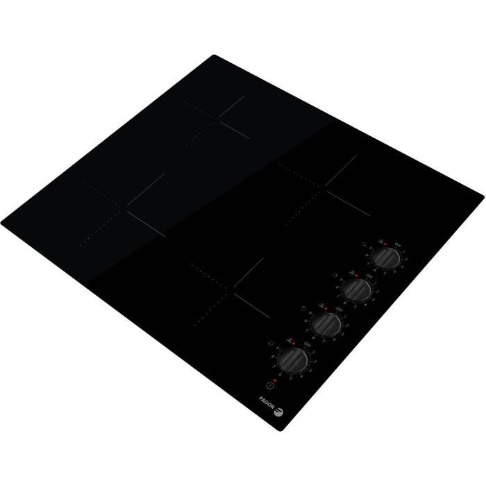 Table Vitrocéramique - FAGOR - FAVM3540 - 4 plaques de cuisson - Noir - 56 cm x 49 cm