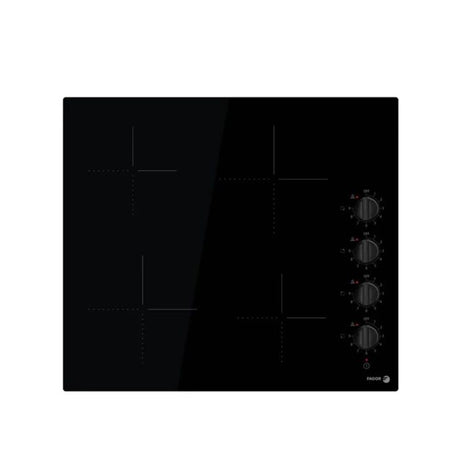 Table Vitrocéramique - FAGOR - FAVM3540 - 4 plaques de cuisson - Noir - 56 cm x 49 cm