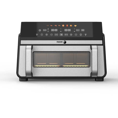 Friteuse sans huile - FAGOR - FG10AF - 11L - 2400W - Double cuve - Ecran digital - 8 programmes - Airfryer famille