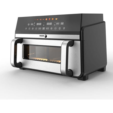 Friteuse sans huile - FAGOR - FG10AF - 11L - 2400W - Double cuve - Ecran digital - 8 programmes - Airfryer famille