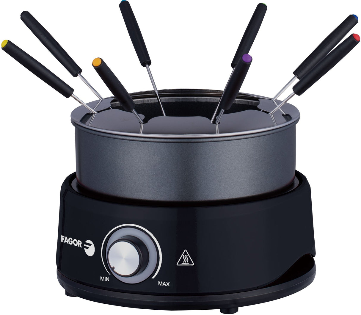 Appareil a fondue FAGOR - FGFD8 - Capacité 1,6L - Jusqu'a 8 personnes - Thermostat réglable - 800W