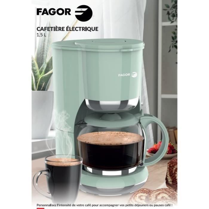 Cafetiere filtre - FAGOR - FG1560 - 1,5L - 12 tasses - Maintien au chaud